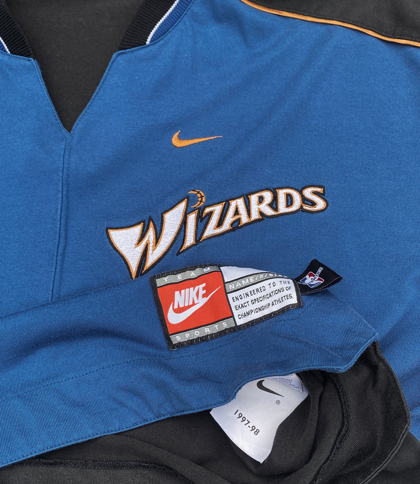 Washington Wizards Authentic NBA Game Issued Shooting Shirt 1997-98