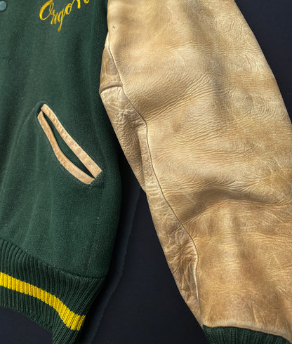 University Oregon UO Ducks 1950s Authentic Letterman Jacket HL Whiting USA