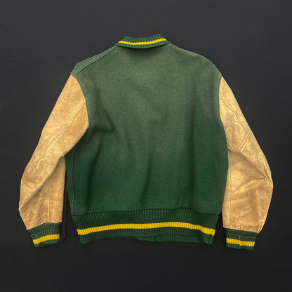 University Oregon UO Ducks 1950s Authentic Letterman Jacket HL Whiting USA