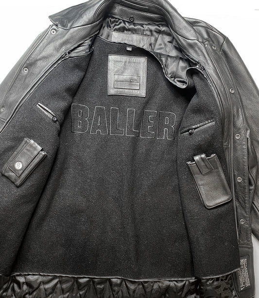 Nike Battle Grounds  Limited Edition Leather Jacket + Baller Liner