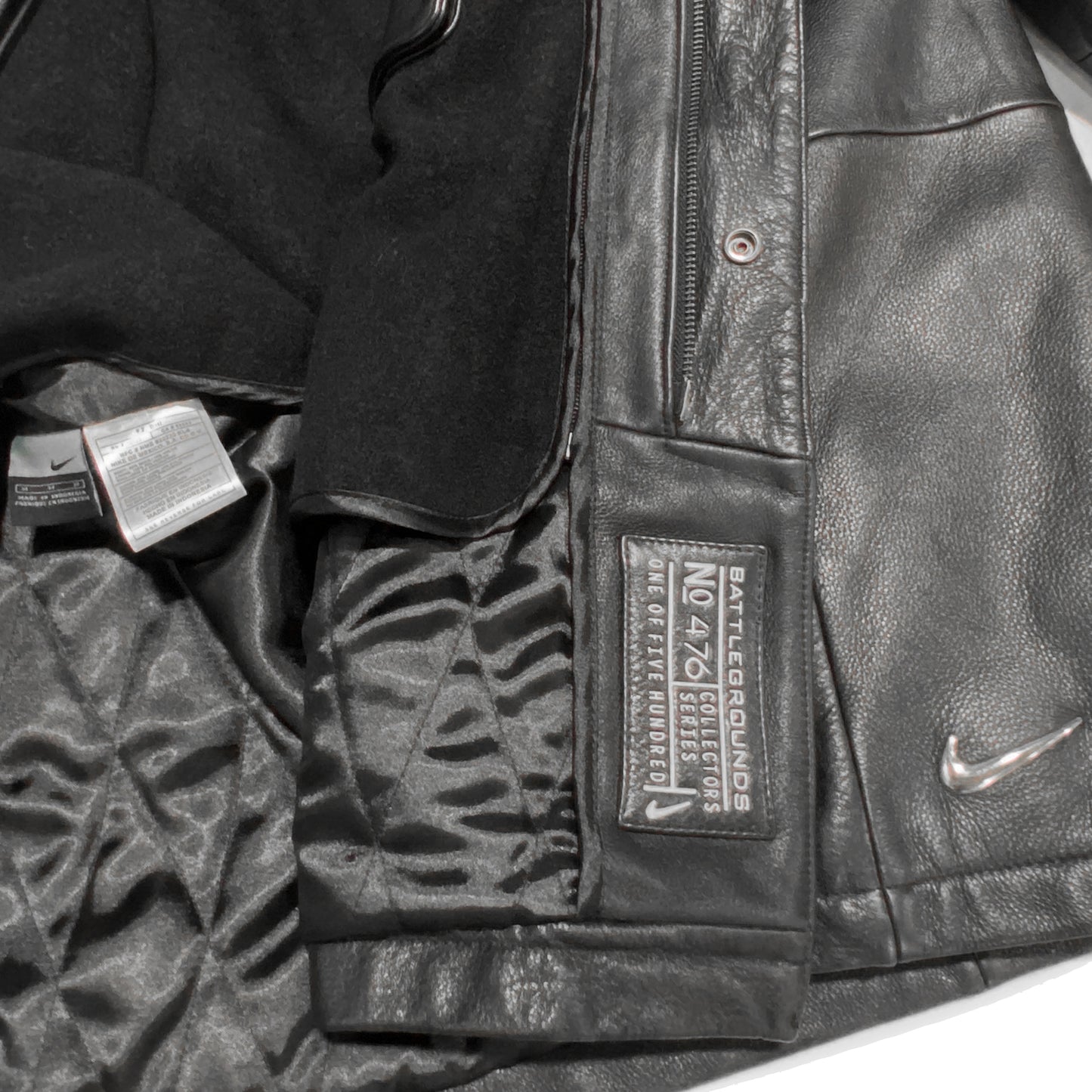 Nike Battle Grounds  Limited Edition Leather Jacket + Baller Liner