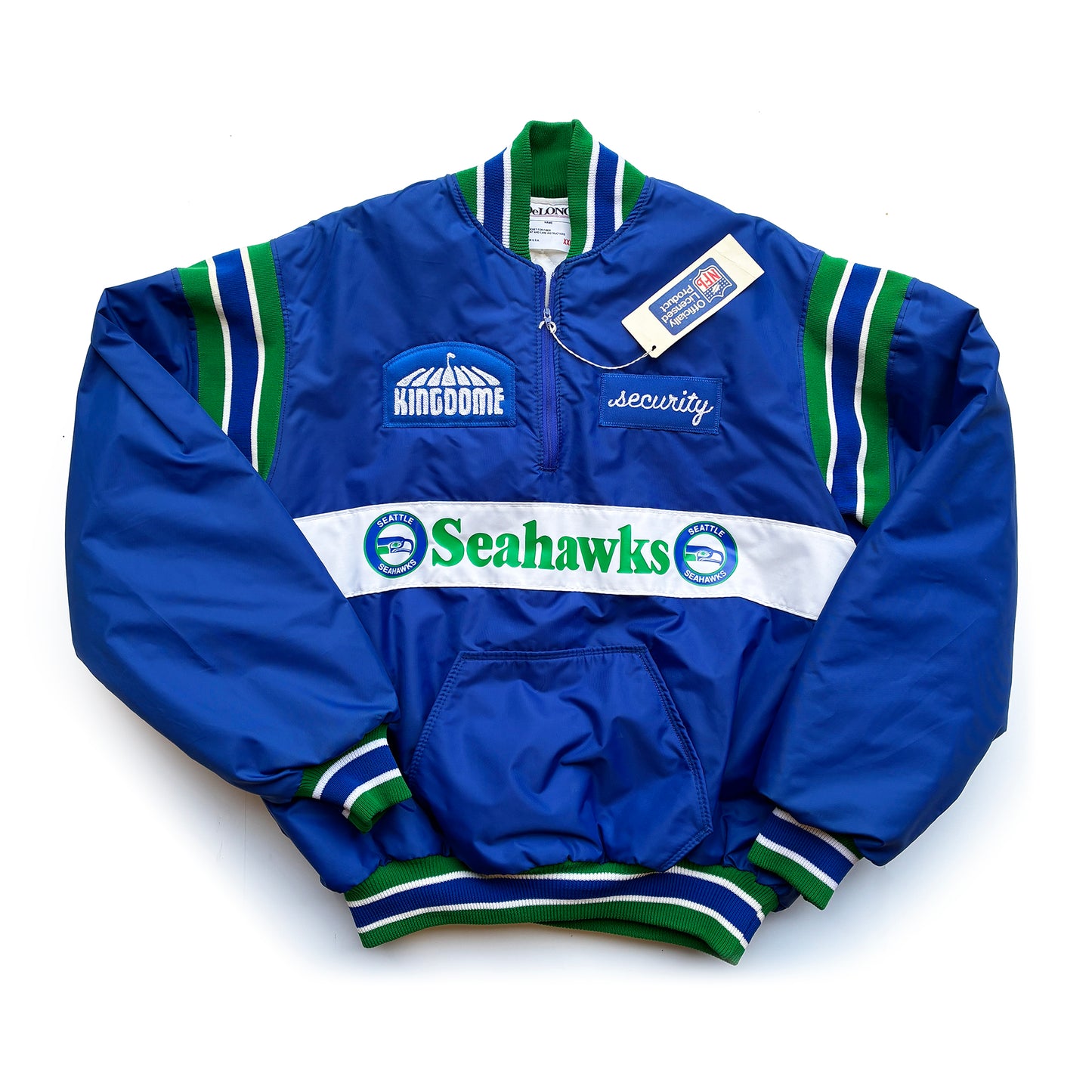 1/1 Seattle Seahawks Kingdome Security 90's Pullover Jacket NEW XXL