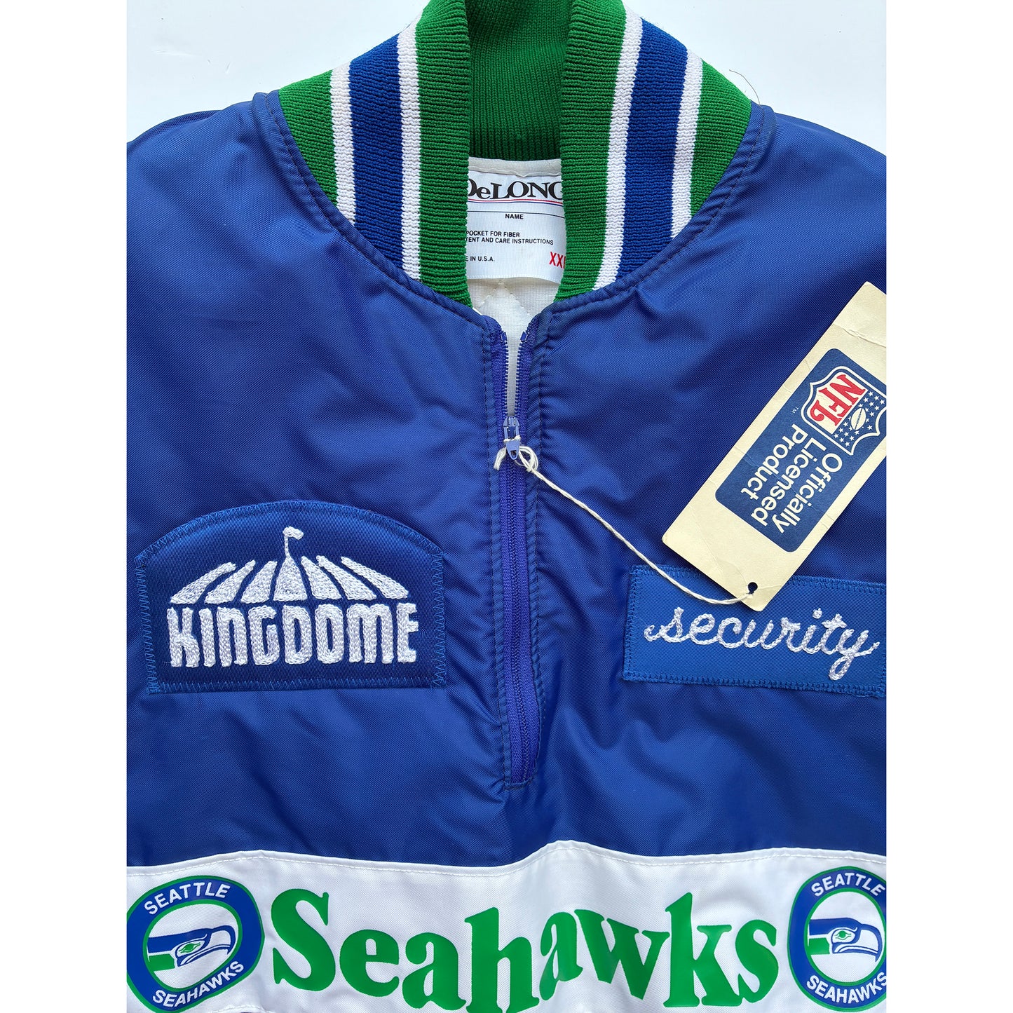 1/1 Seattle Seahawks Kingdome Security 90's Pullover Jacket NEW XXL