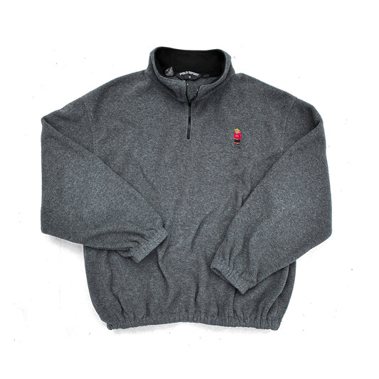 Polo Bear Ralph Lauren Made in USA 1/4 Quarter Zip Fleece Size XXL