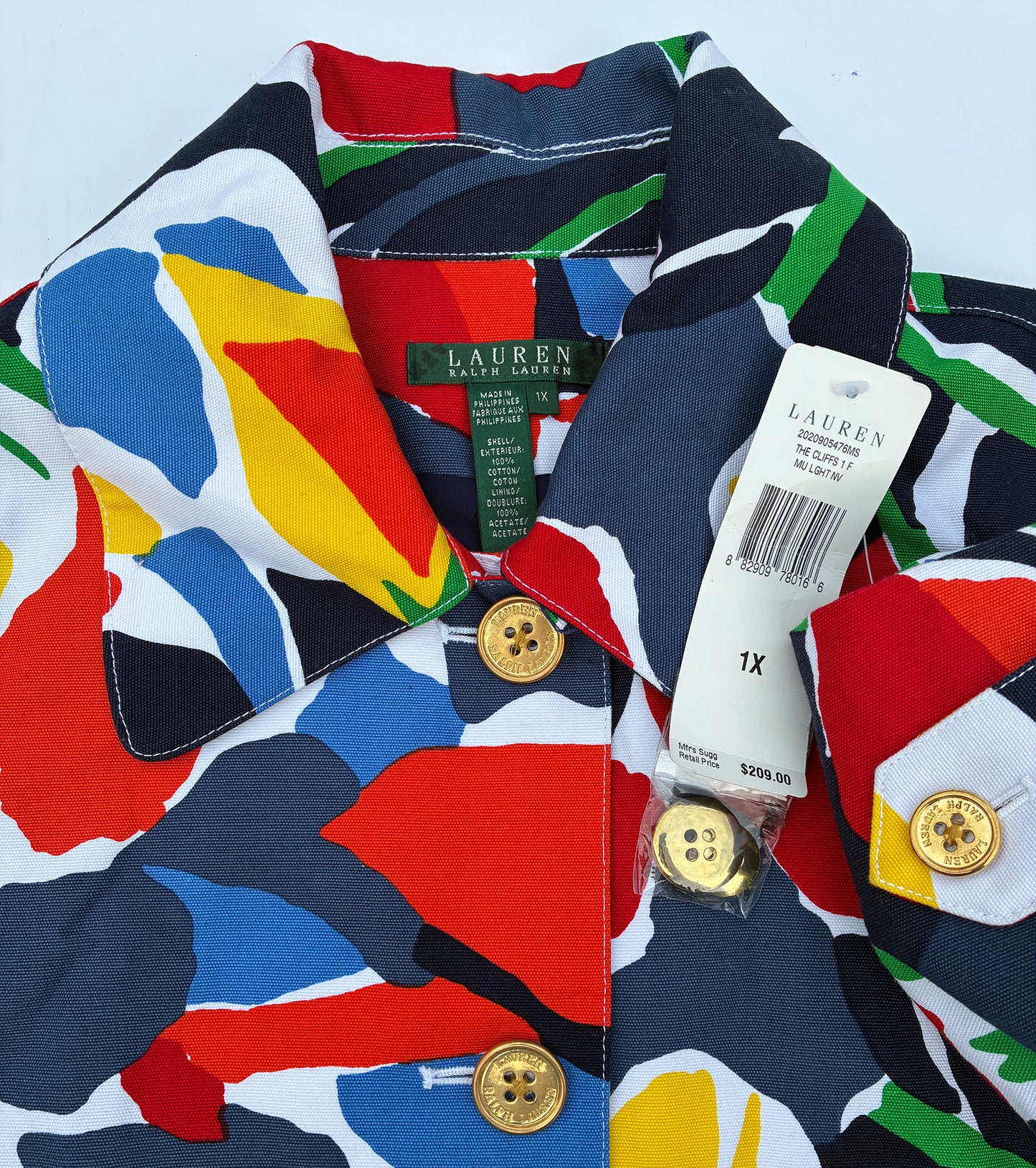 Polo Ralph Lauren Womens Colorful Camo Jacket NEW $209