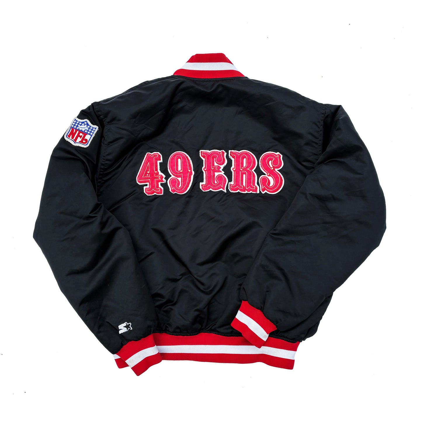 San Francisco 49ers Starter 90's Coaches Satin Jacket XL