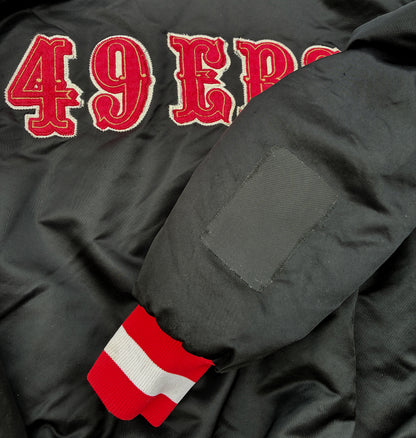 San Francisco 49ers Starter 90's Coaches Satin Jacket XL