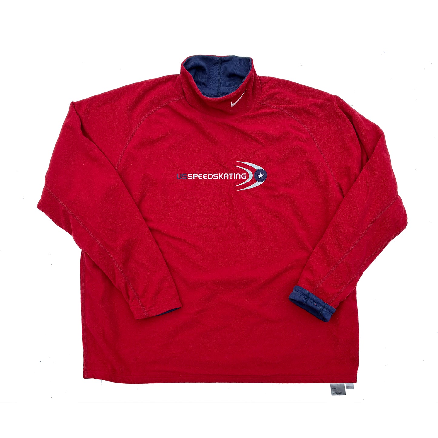 Nike USA Speed Skating Reversible Mock Neck Fleece Warm-up