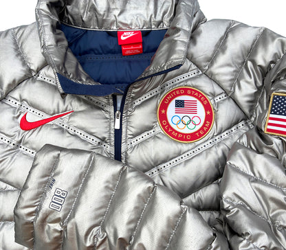 Nike USA Olympics 2014 Sochi Aeroloft 800 Down Jacket Size Large