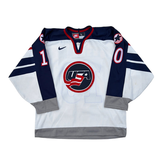 Nike USA Hockey John Leclair 1998 Olympics Authentic Jersey