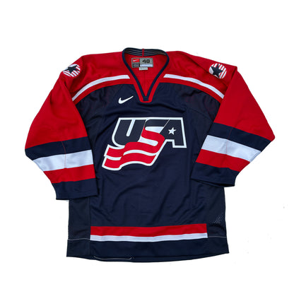 Nike USA Hockey 2002 Salt Lake City Olympics Authentic Game Jersey