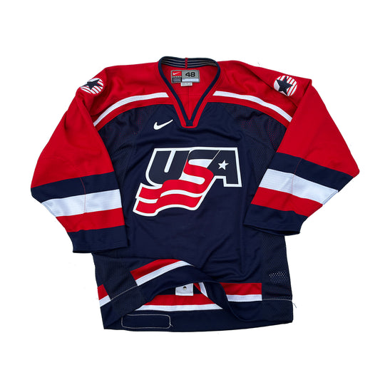 Nike USA Hockey 2002 Salt Lake City Olympics Authentic Game Jersey