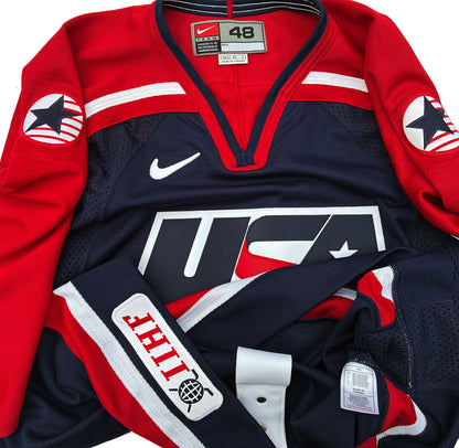 Nike USA Hockey 2002 Salt Lake City Olympics Authentic Game Jersey