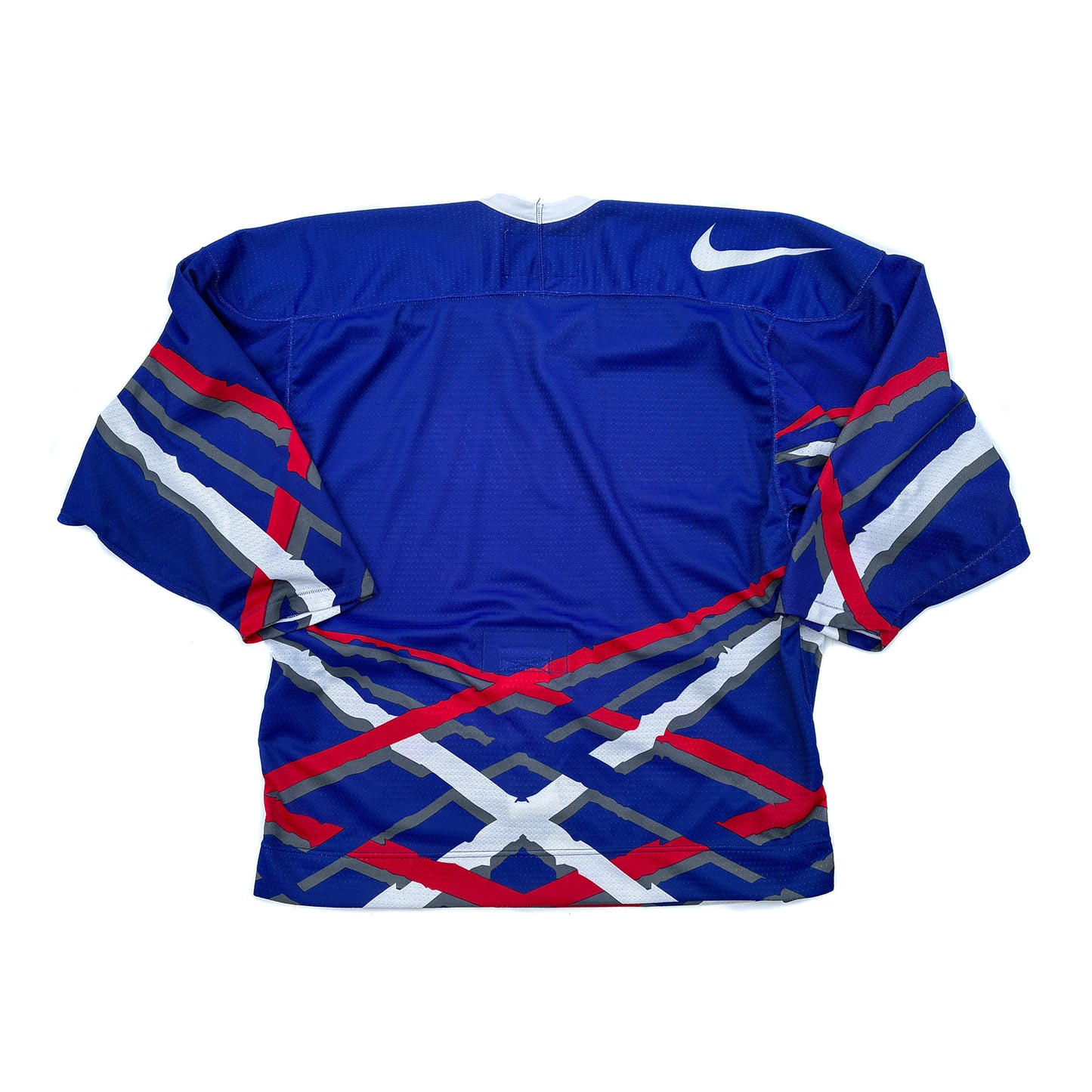 Nike France Olympics Road 90's Hockey Jersey w/ Fight Strap