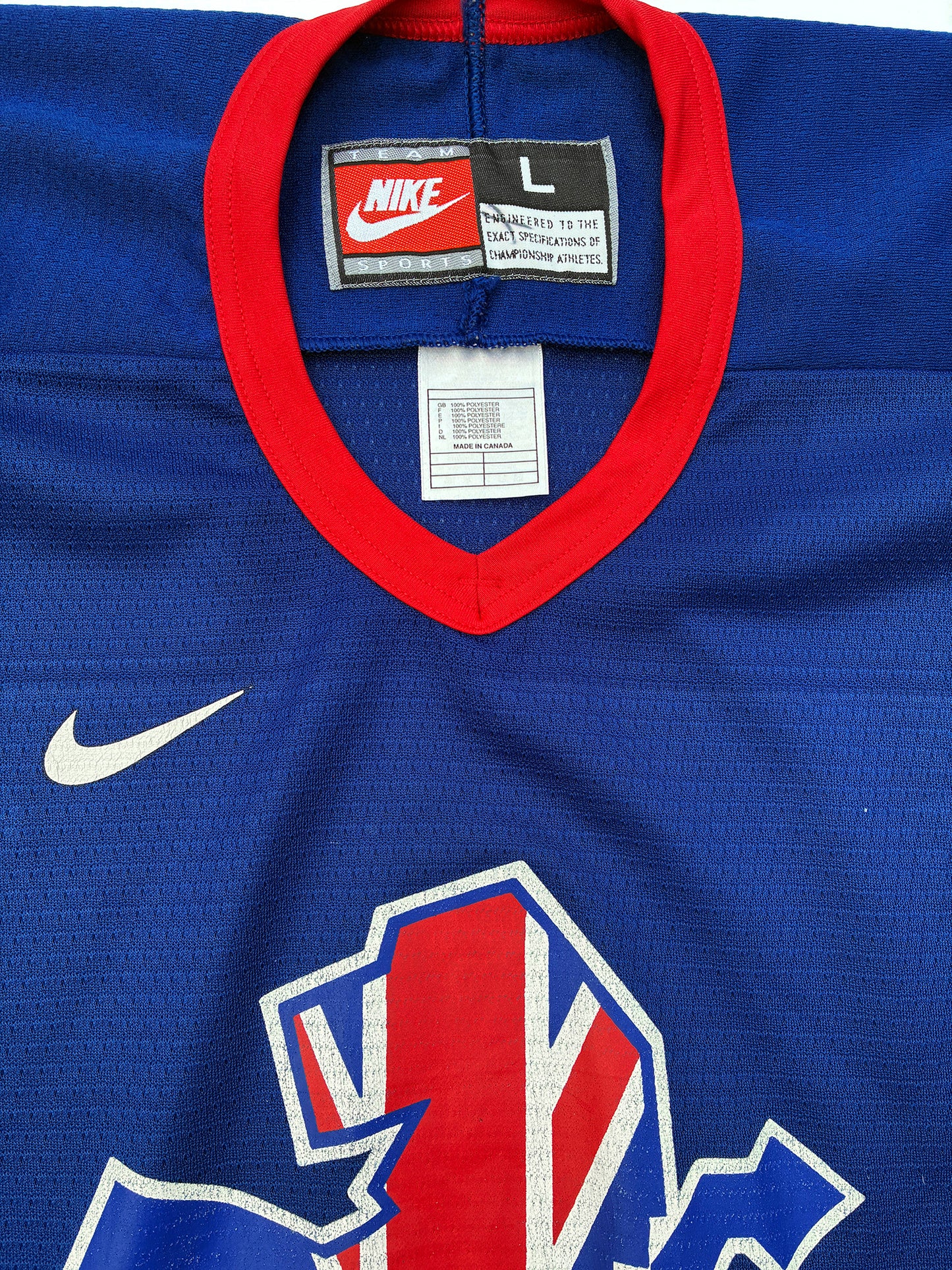 Nike Great Britain 90s Hockey Jersey Size Large