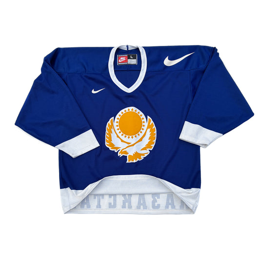 Nike Kazakhstan Hockey Olympics 90's Spellout Jersey