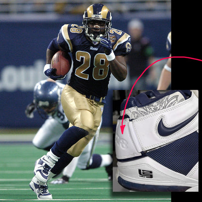 Nike Zoom Air Huarache 2K4 Marshall Faulk Rams PE Sample Size 11.5