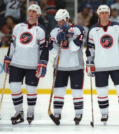 Nike USA Hockey John Leclair 1998 Olympics Authentic Jersey