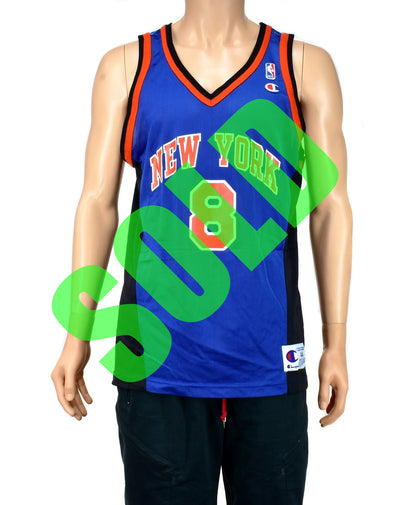 New York Knicks Latrell Spreewell Champion Jersey Sz. 44